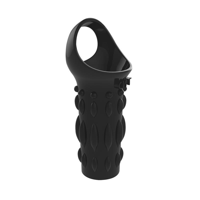 Chisa Novelties Etui pour Pénis Texturé Noir 8 x 3.8cm